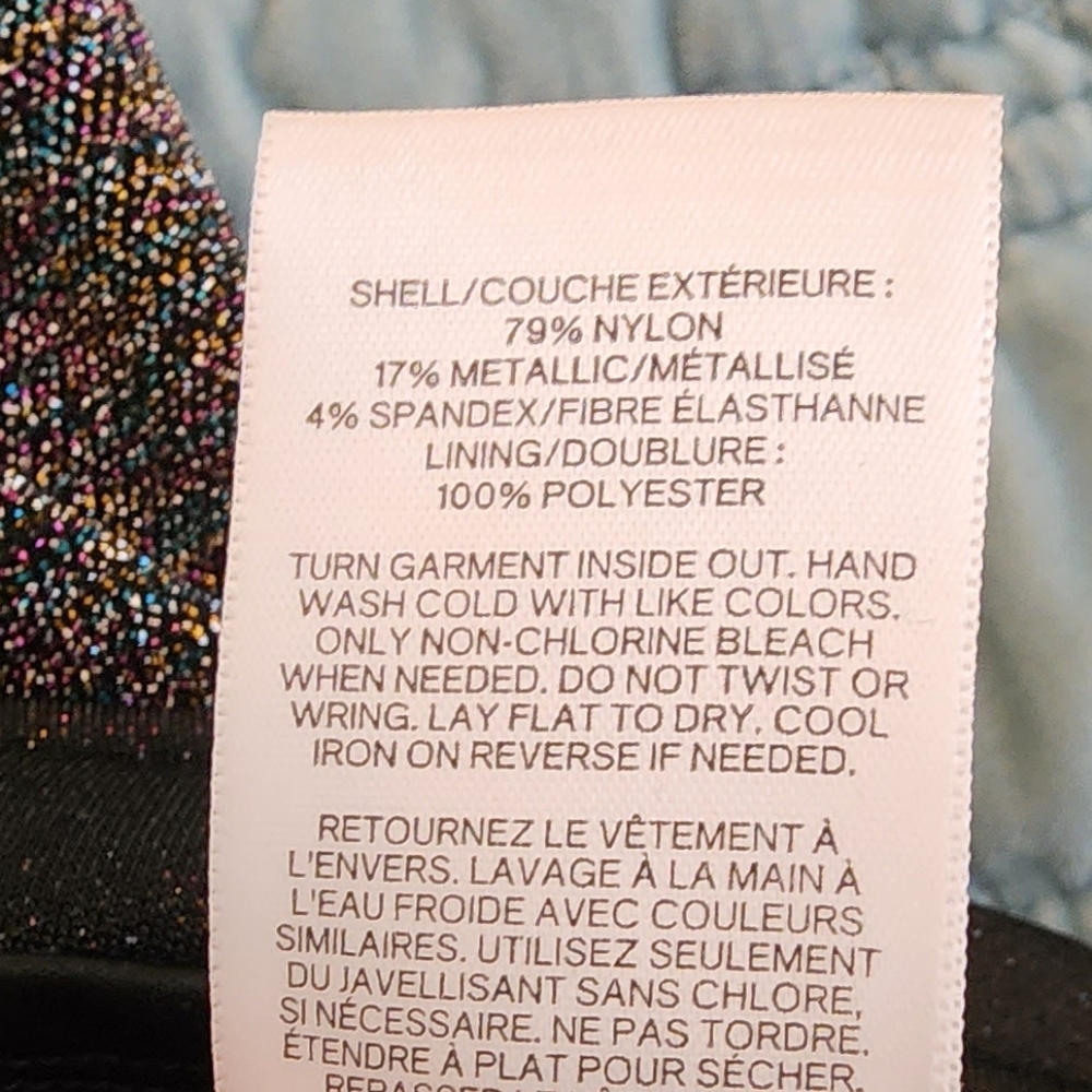 Express Multi Colored Metallic Spaghetti Strap Dr… - image 5